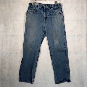 Aramark Jeans Mens 34x30 Straight Leg Blue Good Workwear Denim GP0294